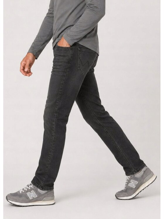 Wrangler Wrangler Jeansy Texas Slim Czarny Slim Fit