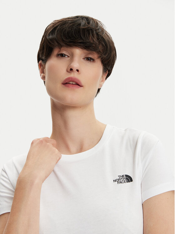 The North Face The North Face T-Shirt Simple Dome NF0A87NH Λευκό Regular Fit