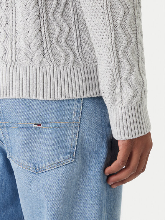 Tommy Jeans Tommy Jeans Sweter DM0DM22103 Écru Regular Fit