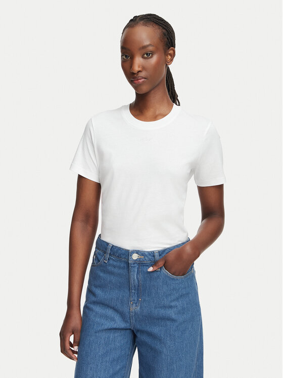 KARL LAGERFELD Tricou B2W17094 Alb Regular Fit