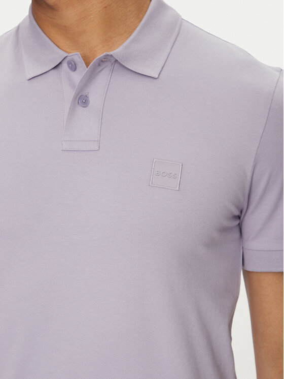 BOSS BOSS Polo marškinėliai Passenger 50507803 Violetinė Slim Fit