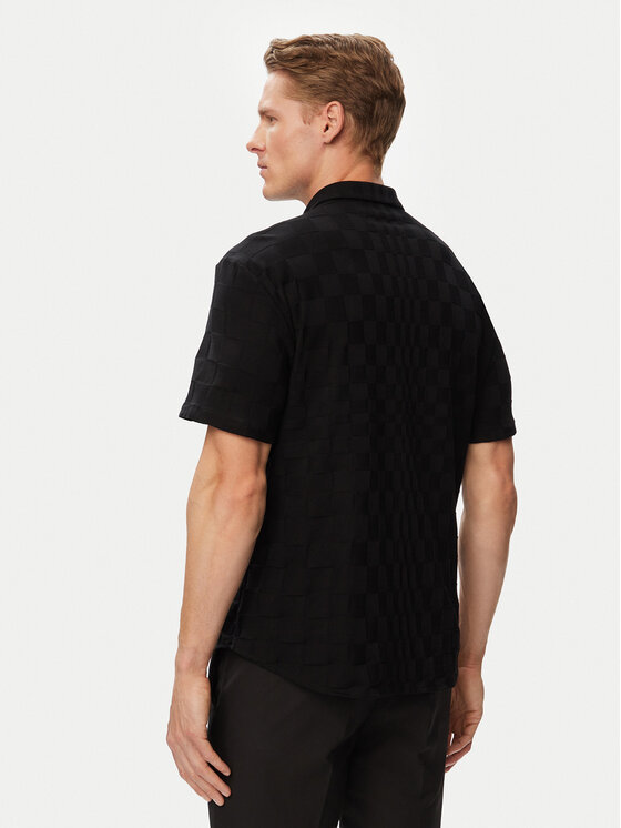 BOSS BOSS Polo Spirit70Jacq S 50560415 Melns Regular Fit