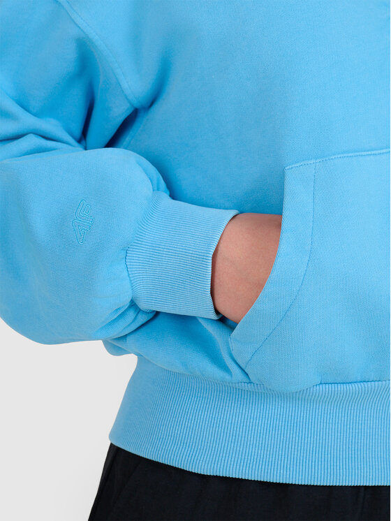 4F 4F Bluza MIDSHOP TEXTILE Niebieski Oversize