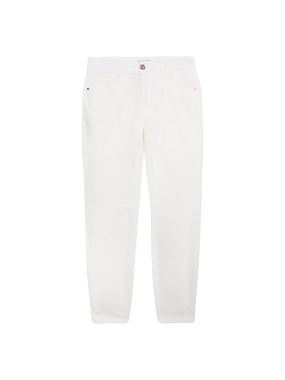 Oltre Oltre Pantaloni di tessuto P761R005738N001 Bianco Regular Fit