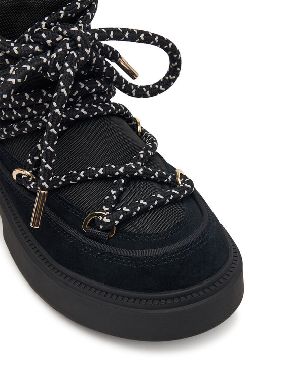 Tommy Hilfiger Tommy Hilfiger Μπότες Χιονιού Lace-Up Water Resist Snow Boot FW0FW09546 Μαύρο