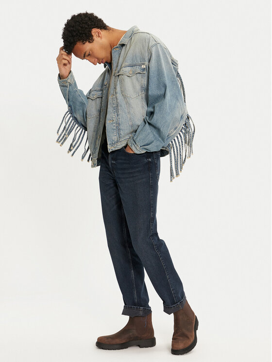 Mustang Mustang Traper jakna Ozark Fringe 1015681 Plava Relaxed Fit