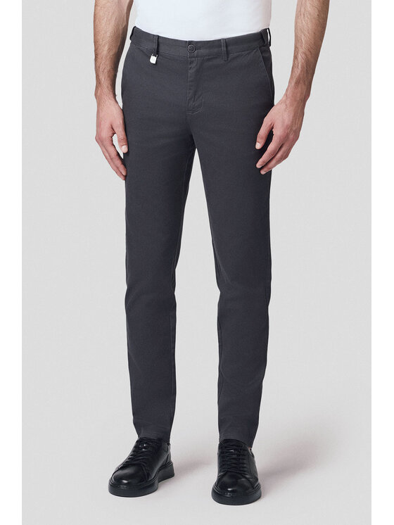 Lancerto Lancerto Chinosy Mikkeli SP082125000010 Szary Regular Fit
