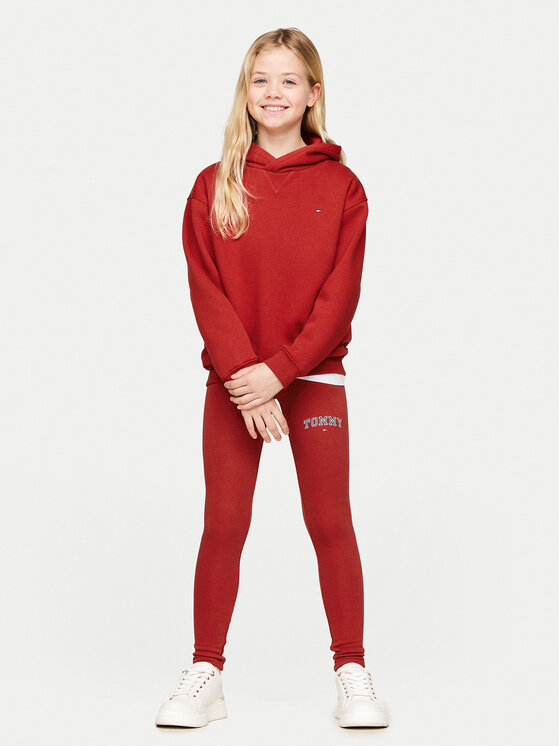 Tommy Hilfiger Tommy Hilfiger Leggings Varsity KG0KG08082 Piros Slim Fit