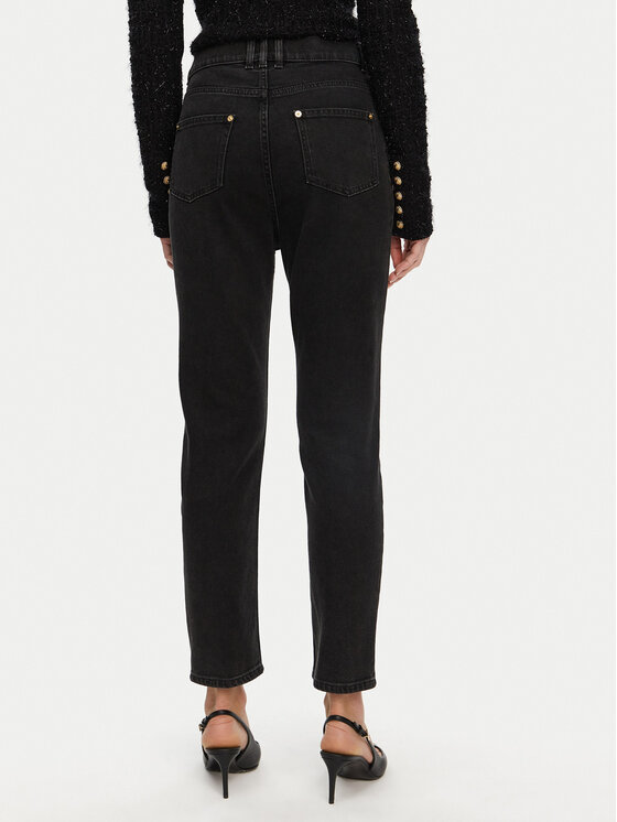 Balmain Balmain Farmer DF1MG007DB67 Fekete Slim Fit