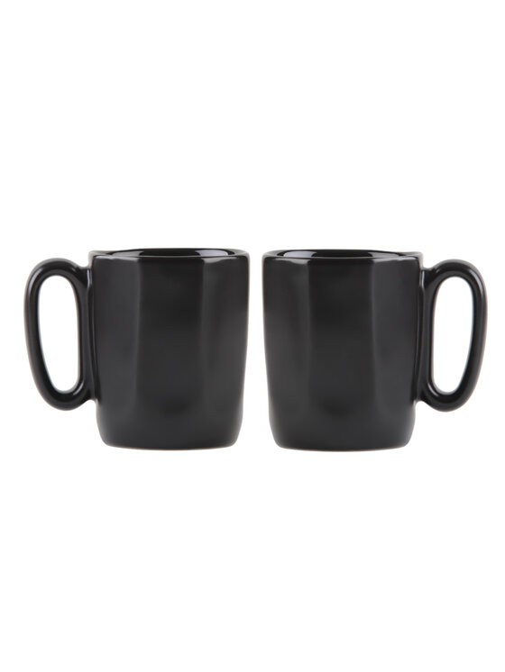 Vialli Design Vialli Design Komplet kubków 2 KUBKI CERAM.Z USZKIEM 80ML FUORI CZARNE 29965 Czarny