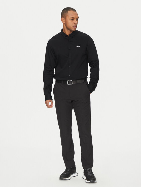 BOSS BOSS Krekls 50533163 Melns Regular Fit