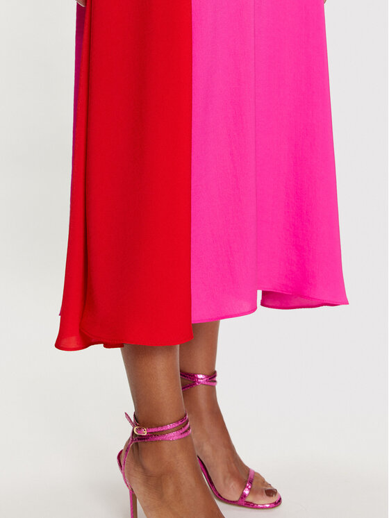 LOLA CASADEMUNT LOLA CASADEMUNT Φόρεμα καθημερινό MS2416023 123 Ροζ Relaxed Fit