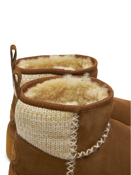 EMU Australia Cizme de zăpadă Stinger Knit Flatform W13143 Bej