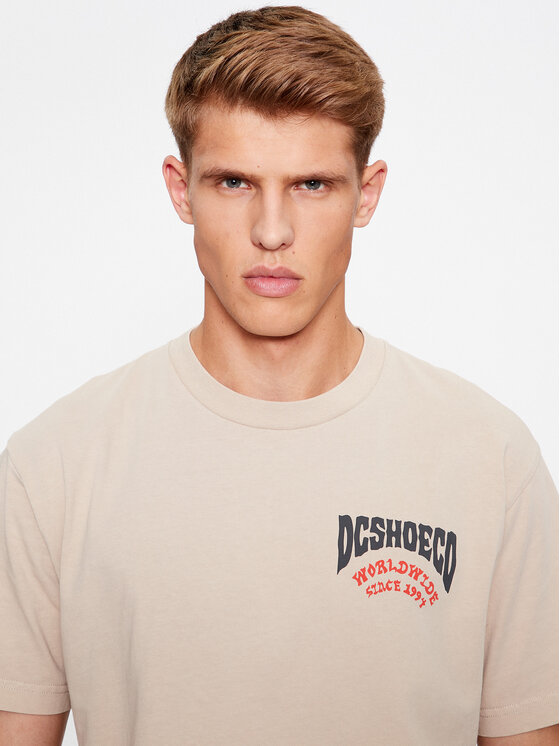 DC Shoes DC Shoes Тишърт Defiant Tees ADYZT05309 Бежов Regular Fit