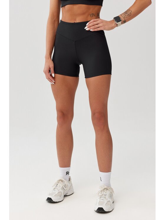 ROUGH RADICAL ROUGH RADICAL Pantaloncini sportivi AVEN SHORTS Nero Slim Fit