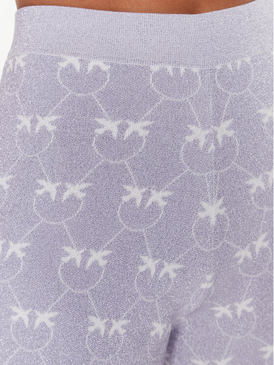 PINKO Pinko Medžiaginiai šortai 100545 A0IT Violetinė Slim Fit