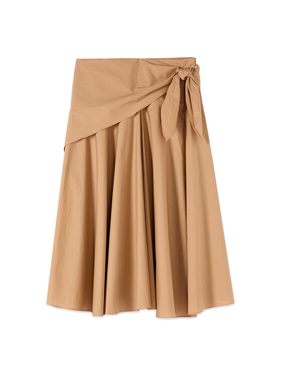 Oltre Oltre Gonna midi 1044R001606N012 Crema A-Line Fit