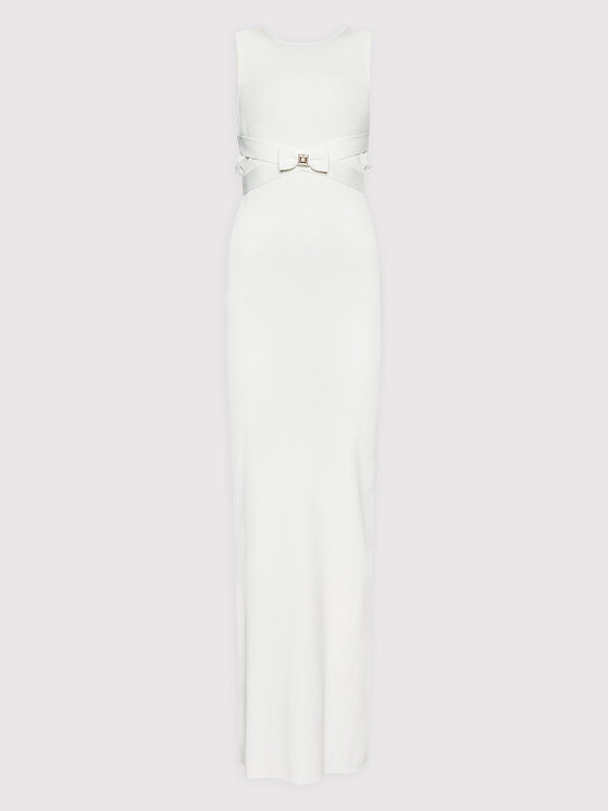 Elisabetta Franchi Elisabetta Franchi Вечірня сукня AM-98G-22E2-V420 Білий Slim Fit