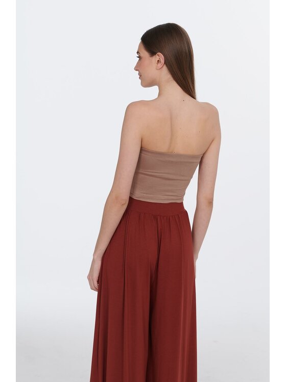 NAOKO NAOKO Top Infinity Sand Dunes Beżowy Regular Fit