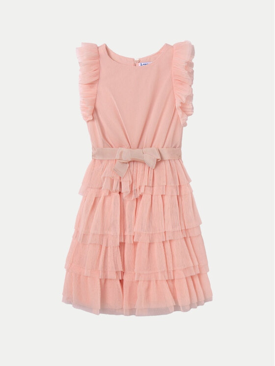 Mayoral Mayoral Елегантна рокля 6943 Розов Regular Fit