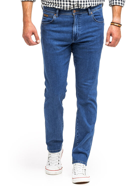 Wrangler Wrangler Jeansy TEXAS SLIM Niebieski Slim Fit