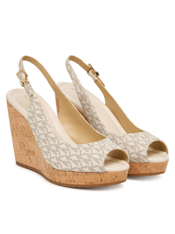 MICHAEL Michael Kors MICHAEL Michael Kors Sandales Rosie Wedge 40S6RSHS1B Écru