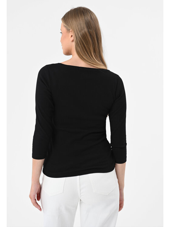 Volcano Volcano Longsleeve L-NEVRA Czarny Regular Fit