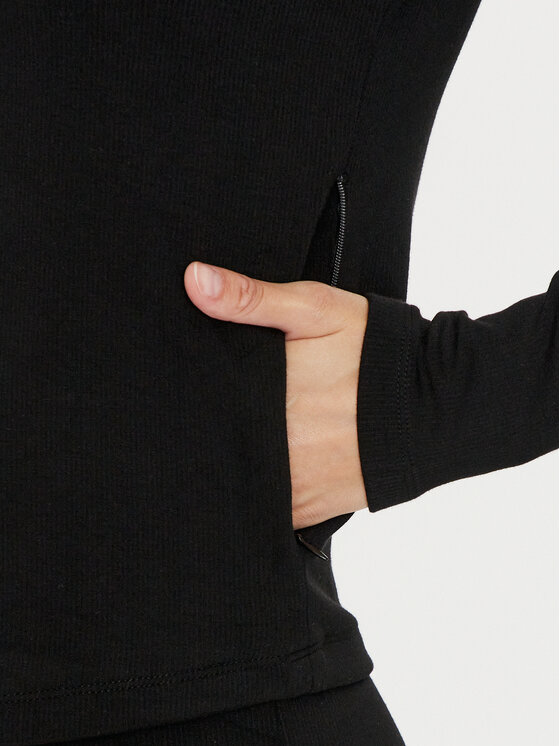 Guess Guess Μπλούζα Elea V4YQ17 KCDN0 Μαύρο Regular Fit