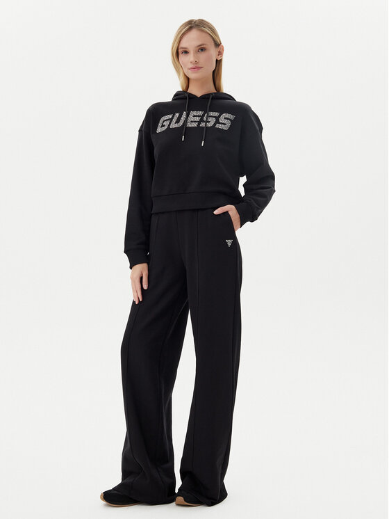 Guess Guess Παντελόνι φόρμας V5GB07 KCRP0 Μαύρο Regular Fit