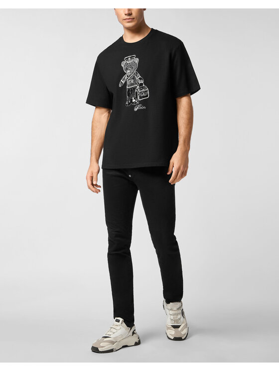 PHILIPP PLEIN PHILIPP PLEIN T-Shirt 27061 Czarny Regular Fit