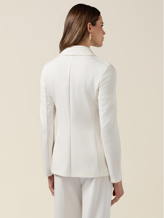 Oltre Oltre Marynarka R898J000300N011 Biały Regular Fit