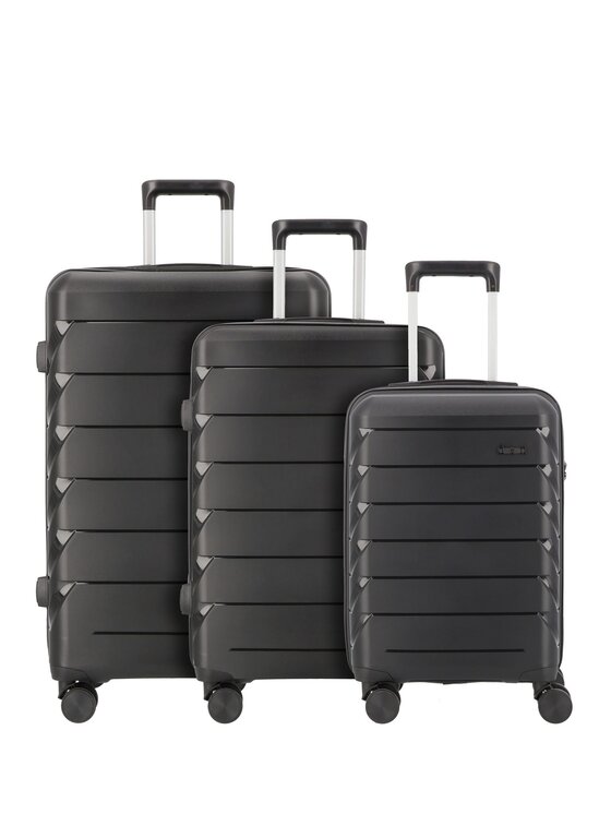 D&N D&N Komplet walizek 310024 Czarny
