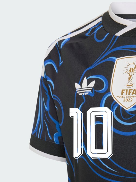adidas adidas Koszulka techniczna Argentina 26 Away Messi Kids Jersey Czarny Regular Fit
