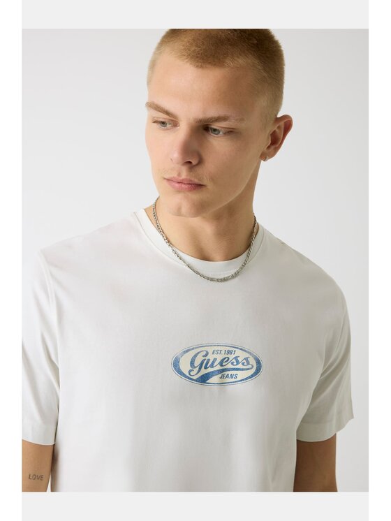 Guess Guess T-Shirt 183248 Bílá Classic Fit