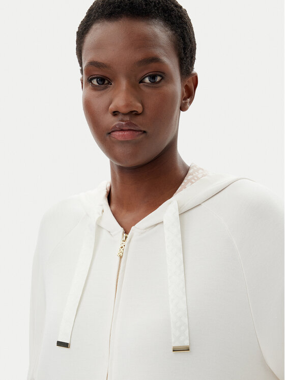 BOSS BOSS Mikina 50535842 Écru Regular Fit