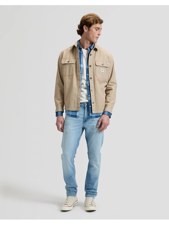 Lee Lee Jeansy LUKE Niebieski Slim Fit