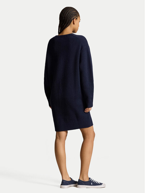 Polo Ralph Lauren Polo Ralph Lauren Rochie tricotată 211941576001 Bleumarin Relaxed Fit
