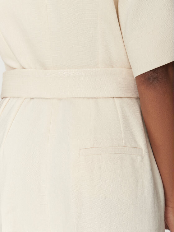 Marella Marella Jumpsuit Banana 2513241011 Bianco Slim Fit