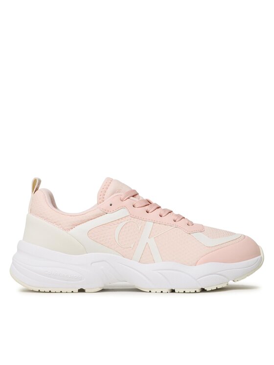 Calvin Klein Jeans Sneakersy Retro Tennis Over Mesh Wn YW0YW00946 Ružová