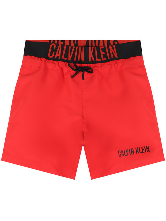 Calvin Klein Swimwear Calvin Klein Swimwear Pantaloncini da bagno Medium Waistband Drawstring B70B700226 Rosso