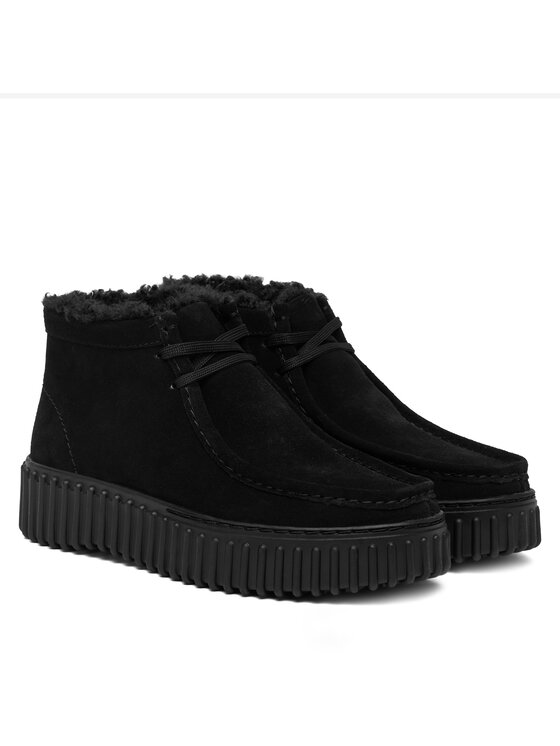 Clarks Clarks Šnurovacia obuv Torhill Moss 26182916 Čierna