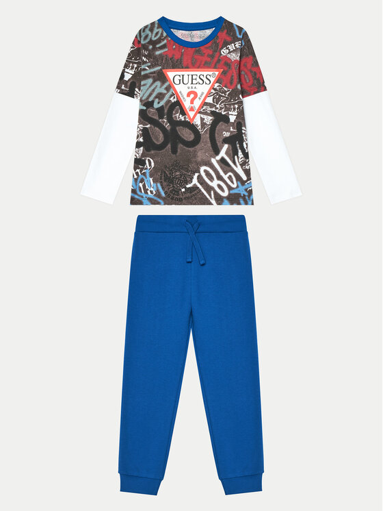 Guess Guess Set Bluse und Hose N5RG10 K8HM4 Bunt Regular Fit