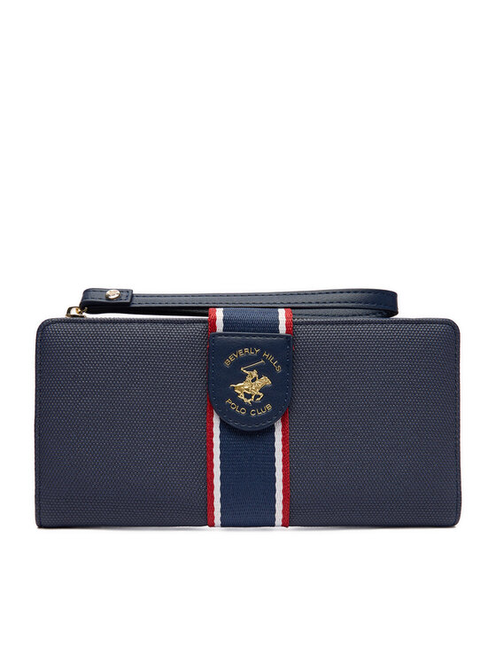 Beverly Hills Polo Club Portfel CEO-BHPC-W1-006-AW25 Granatowy