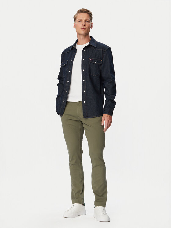 Tommy Jeans Tommy Jeans Chinos kelnes DM0DM23707 Chaki Regular Fit