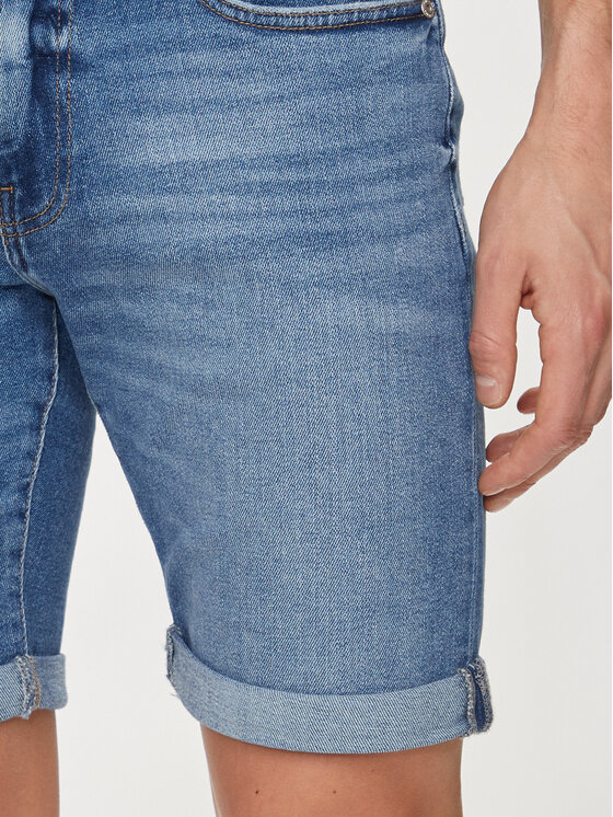 Only & Sons Only & Sons Pantaloni scurți de blugi Ply 22028772 Albastru Slim Fit