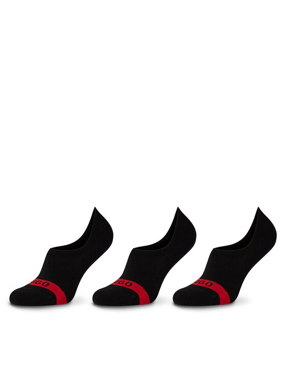 Set de 3 perechi de șosete medii pentru bărbați HUGO 50514916 Negru