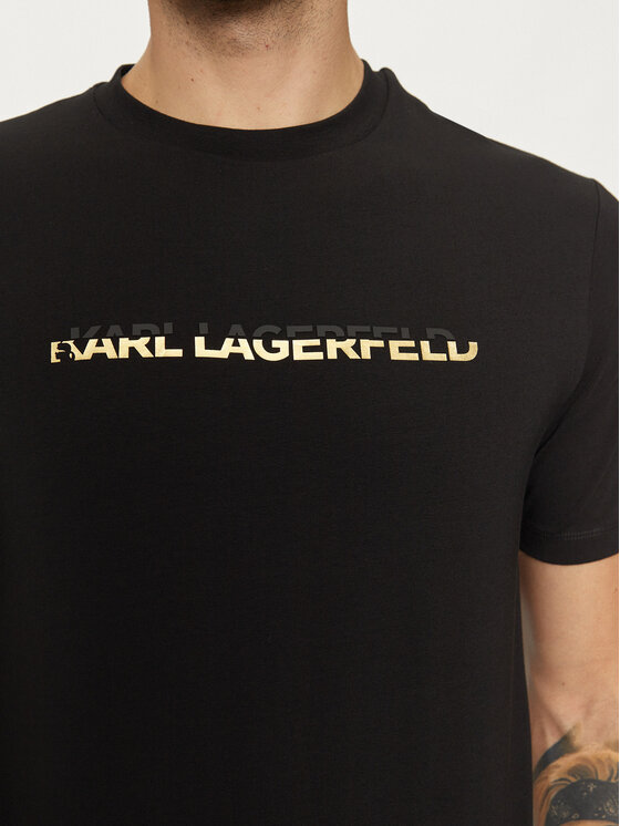 KARL LAGERFELD KARL LAGERFELD Majica 755462 551235 Črna Regular Fit