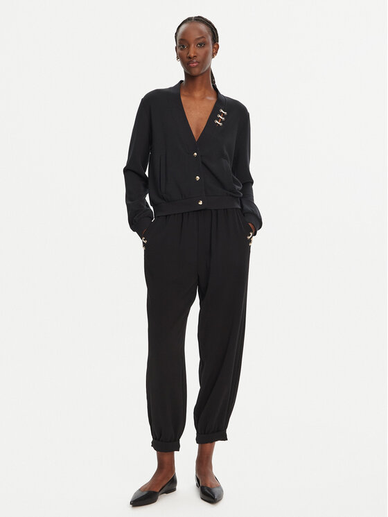 Liu Jo Sport Liu Jo Sport Pantaloni di tessuto TA5138 TS923 Nero Regular Fit