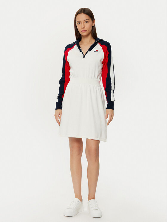 Tommy Jeans Tommy Jeans Rochie de zi DW0DW19467 Colorat Regular Fit