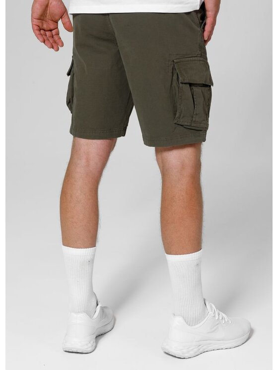 PITBULL PITBULL Szorty Szorty Zielony Regular Fit